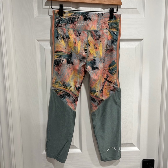 Athleta Girl * Simone Biles Abstract Patterned Leggings with Inside Drawstring - Picture 4 of 7